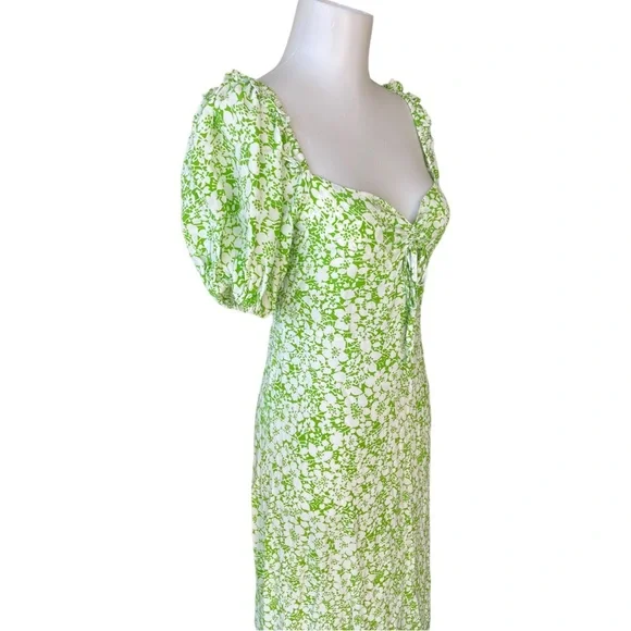 REVOLVE Faithful the Brand Juniper Midi Dress ditsy floral  Green - Picture 3 of 9